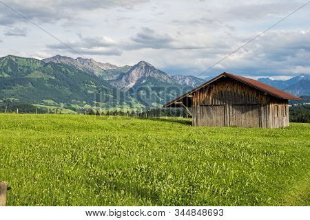 Autumn Impressions At Schweineberg Near Sonthofen, Bavaria Germany