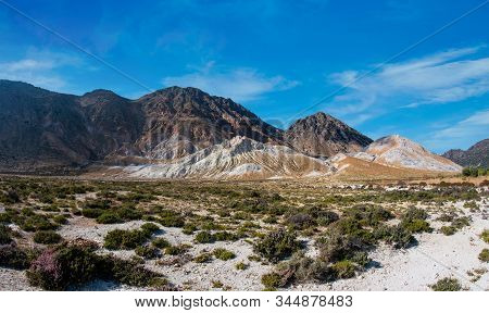 Volcanic Crater Stefanos In The Lakki Valley Of The Island Nisyros Greece