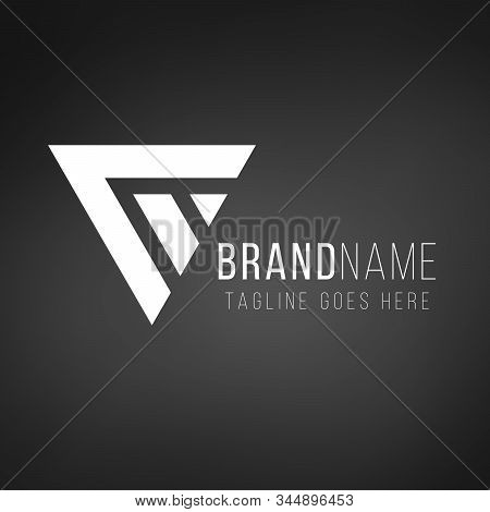 Geometric Triangle Logo Design. Business Identity Concept. Creative Corporate Template. Stock Vector