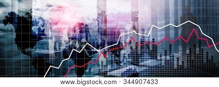 World Maps Financial Crysis Recession Economic Concept.