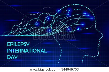 International Epilepsy Day Is Special Event On The Second Monday Of February. Epileptic, Neurology H
