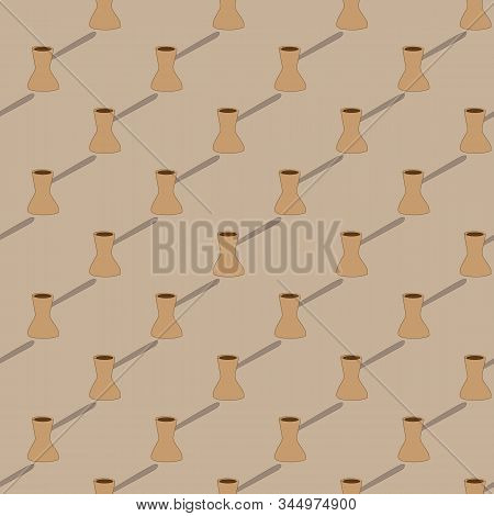 Seamless Pattern On The Light Beige Background