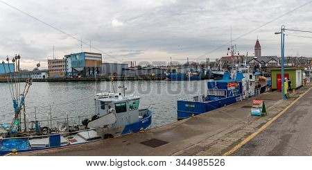 Wladyslawowo, Pomorskie / Poland - January, 14, 2020: Fishing Port In Central Europe. Entrance To Th