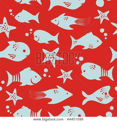 Nahtlose Fisch-Muster