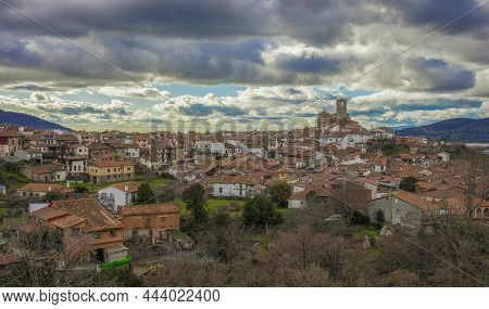 Hervas Hamlet North Side View, Ambroz Valley Village. Caceres, Extremadura, Spain