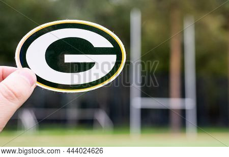 September 16, 2021, Green Bay, Wisconsin. Emblem Of A Professional American Football Team Green Bay 