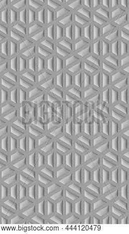 Seamless Black White And Gray Couplet Concrete Wall Tile Texture In Geometric Square Shape Pattern F