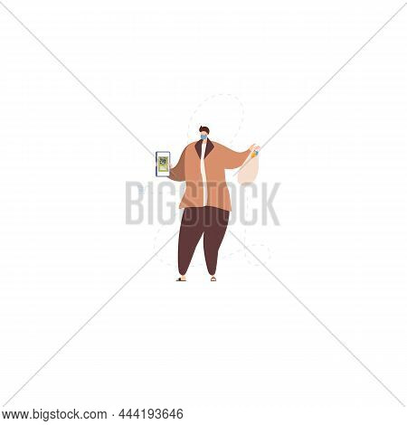 Boom Operator With Microphone On Pole. Movie Recordist Holding Fluffy Mic, Recording Audio. Sound As