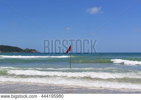 Beautiful Tropical Beach Of Bombinhas In Santa Catarina, Brazil