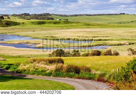 Gellibrand River Estuary Is A Salt Wedge Bar Built Estuary - Princetown, Victoria, Australia
