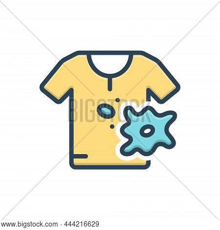 Color Illustration Icon For Spot Stain Smear Blot Splotch  Cloth Ink Splatter Spatter Bespatter