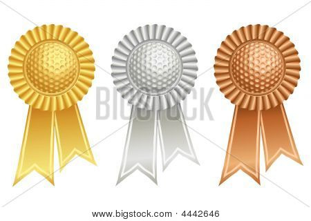 Golf Ball Nagroda rozety