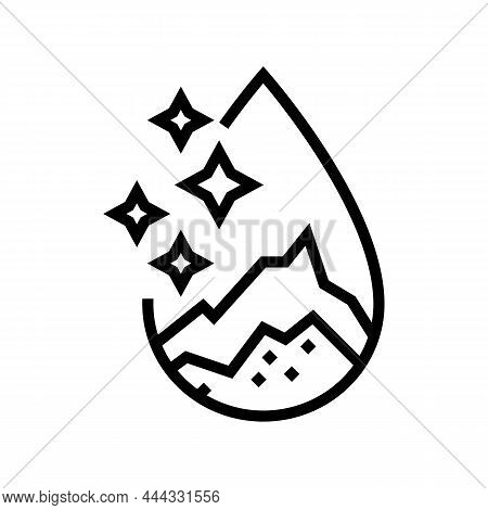 Artesian Water Line Icon Vector. Artesian Water Sign. Isolated Contour Symbol Black Illustration