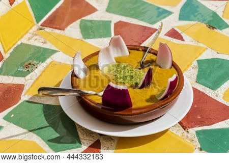Delicious Traditional Food From The Canary Islands Called Gofio Escaldado, Spain