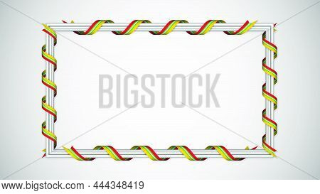 Eps10 Vector Patriotic Background With Myanmar Flag Colors. An Element Of Impact For The Use You Wan