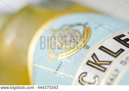 London, United Kingdom - August 20, 2021 Bottle Of Shackleton, Rare Old Highland Malt Whisky, Based 