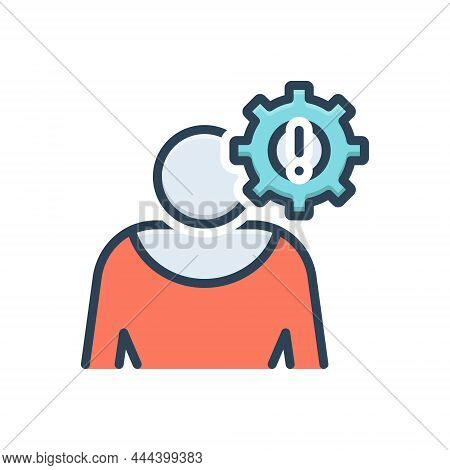 Color Illustration Icon For Circumstance Situation Condition Crisis Matter Actualities Case Problem