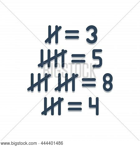 Color Illustration Icon For Count Calculation Math Computation Number Reckoning Keep-a-count-of Add-