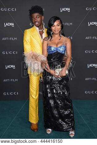 LOS ANGELES - NOV 06: Lil Nas X and Quenlin Blackwell arrives for the LACMA Art+Film Gala 2021 on November  06, 2021 in Los Angeles, CA