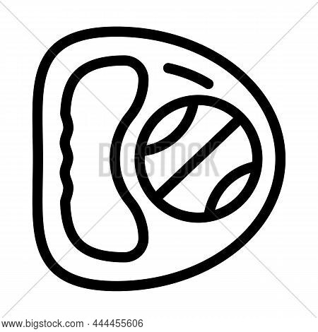 Beanbag Accessory Line Icon Vector. Beanbag Accessory Sign. Isolated Contour Symbol Black Illustrati