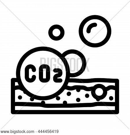 Carboxytherapy Procedure Line Icon Vector. Carboxytherapy Procedure Sign. Isolated Contour Symbol Bl