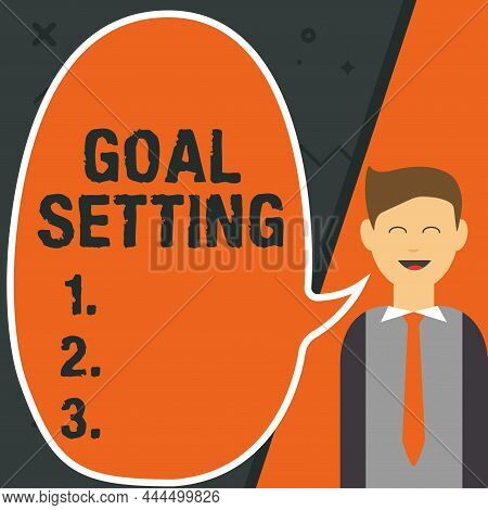 Text Showing Inspiration Goal Setting. Word Written On Dream Big Motivational Advice Or Reminder To 