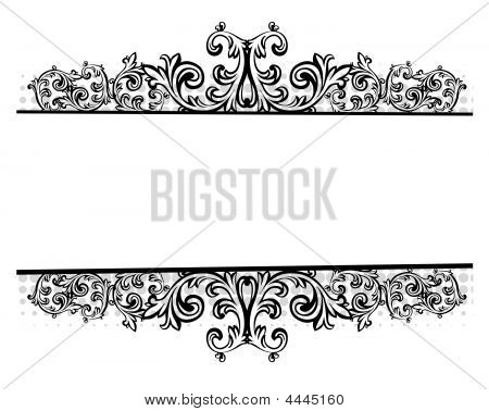 Vector Illustration Of A Floral Border