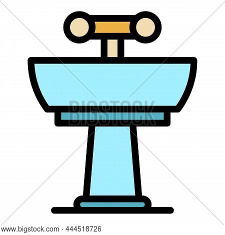Conduit Pipe Icon. Outline Conduit Pipe Vector Icon Color Flat Isolated