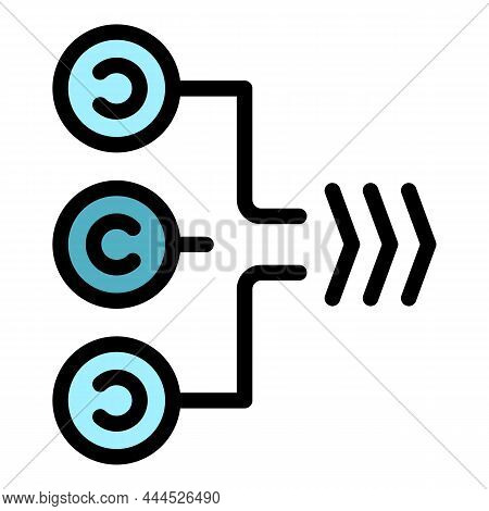 Marketing Mix Icon. Outline Marketing Mix Vector Icon Color Flat Isolated