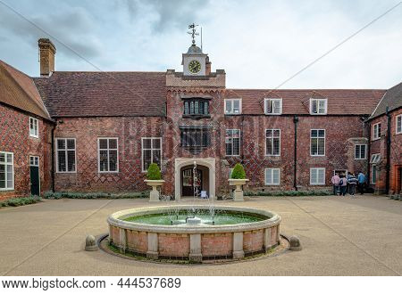 London, Uk - September 18 2018: The Fulham Palace And The Tudor Courtyard. It Is A Grade I Listed Bu
