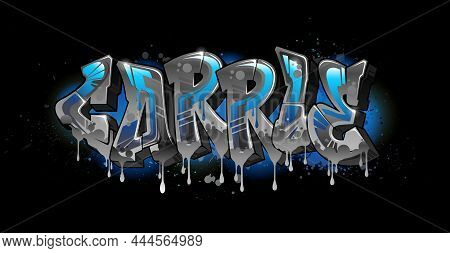 A Cool Genuine Wildstyle Graffiti Name Design - Carrie