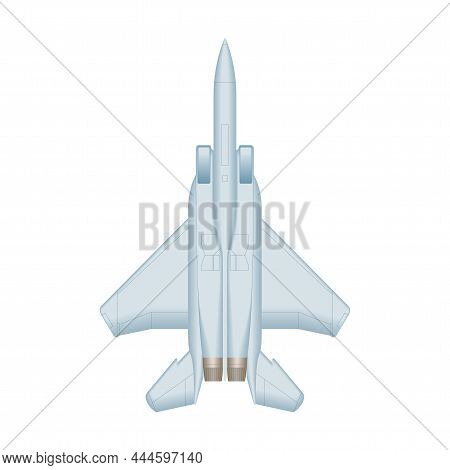 Vector Cartoon Military Stealth Jet Fighter Plane. Available Eps10 Vector Format Separated By Groups