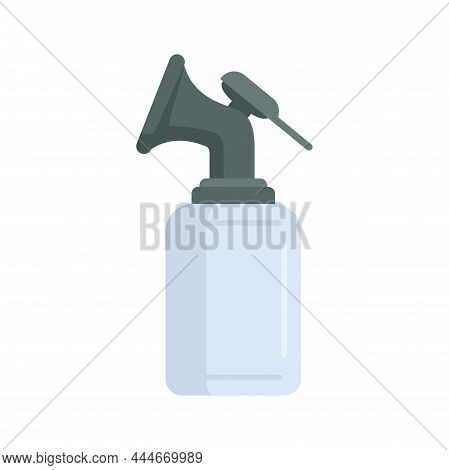 Rubber Breast Pump Icon. Flat Illustration Of Rubber Breast Pump Vector Icon Isolated On White Backg