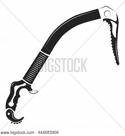 Ice Climbing Tool. Metal Axe. Mountain Icepick