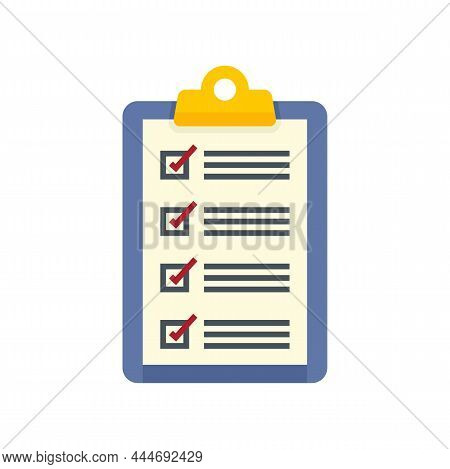 Measles Pacient Clipboard Icon. Flat Illustration Of Measles Pacient Clipboard Vector Icon Isolated 