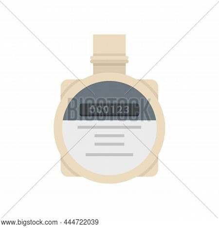 Water Counter Icon. Flat Illustration Of Water Counter Vector Icon Isolated On White Background