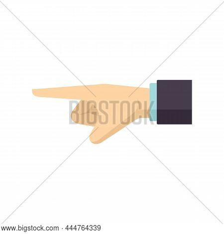 Prosecutor Hand Icon. Flat Illustration Of Prosecutor Hand Vector Icon Isolated On White Background