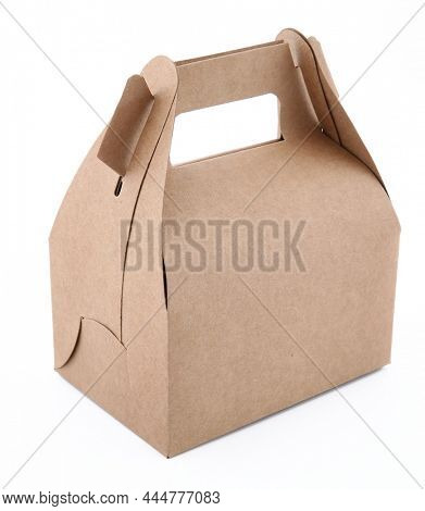 paper cake packaging box , gift ontainer with handle.