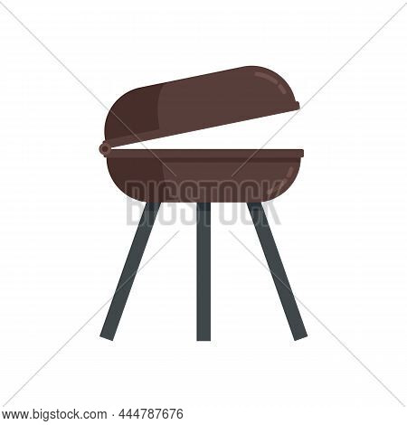 Chicken Brazier Icon. Flat Illustration Of Chicken Brazier Vector Icon Isolated On White Background