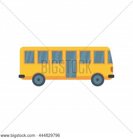Hitchhiking Bus Icon. Flat Illustration Of Hitchhiking Bus Vector Icon Isolated On White Background