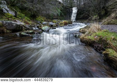 Blaen Y Glyn Waterfalls, A Series Of Closely Connected Falls A Few Miles Northwest Of Usk In South W