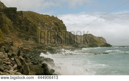 Panoramic Landscape, Beach View From West Side, Hawai, Maui, 2022