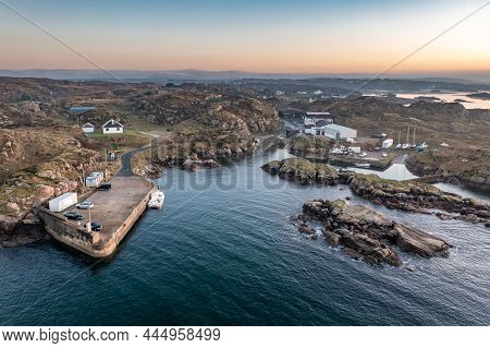 Aerial View Of Kincasslagh In County Donegal - Ireland