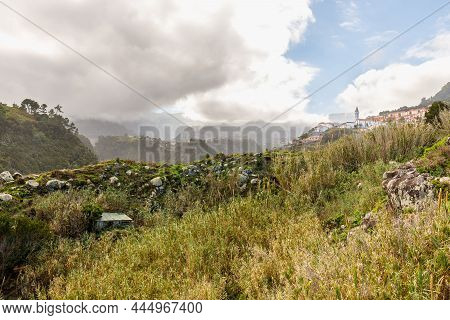 View From The Crane Viewpoint On The Guindaste Mirador On The Island Of Madeira On A Winter Day