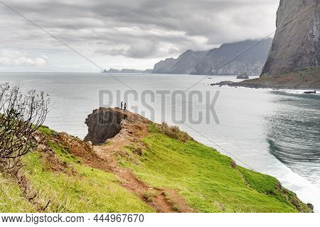 View From The Crane Viewpoint On The Guindaste Mirador On The Island Of Madeira On A Winter Day