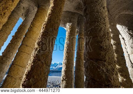 Unusual natural landscapes- The Crowley Lake Columns in California, USA.