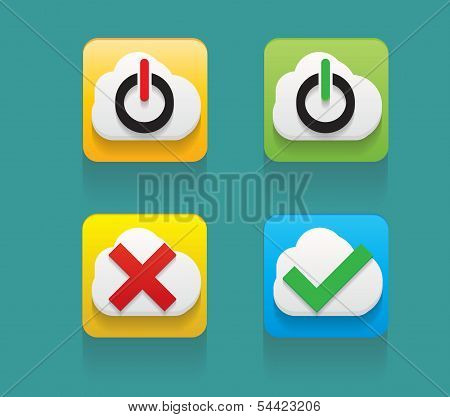 Vector flat  Objects icons set