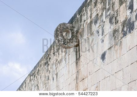 Goal In The Ball Court At Chichen Itza, Mexico