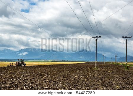 Agrimotor Working In Fields