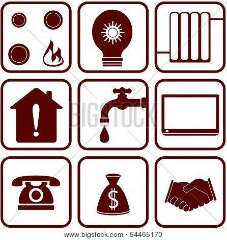 home appliance objects set
